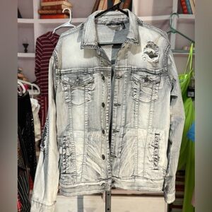 Men's Distressed Denim Jacket- sold at Buckle